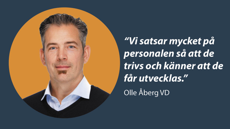 Tillsammans med de anställda har Olle Åberg på EkonomiNord börjat staka ut vägen för företaget med fokus på hållbarhet.